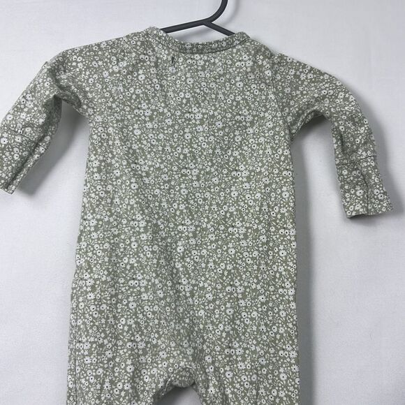 7 For all Mankind sage green floral sleep and play EUC 0-3 months - Picture 9 of 13